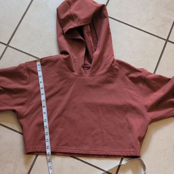 Lululemon All Yours Cropped Hoodie Rustic Clay Color Size 8 - Picture 4 of 8